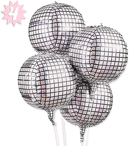 Amazon.com: xo, Fetti Disco Ball Foil Balloons - 4 pk, 22" | Bachelorette Party Decorations, Last... | Amazon (US)