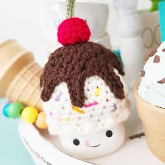 Ice Cream Sundae Marshmallow Mug Hat Birthday Party Farmhouse Tiered Tray Decor | Etsy (US)