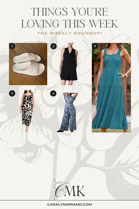 The weekly roundup! What you’re loving most this week: orthopedic sandals, mini dress, maxi dress, and one of my favorite jumpsuits for summer! 

#LTKSeasonal #LTKStyleTip #LTKShoeCrush