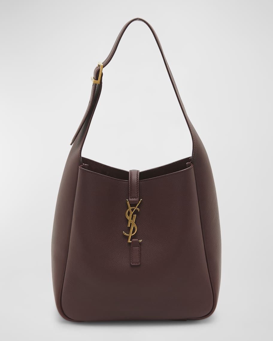 Saint Laurent Le 5 A 7 YSL Small Hobo in Smooth Supple Leather | Neiman Marcus