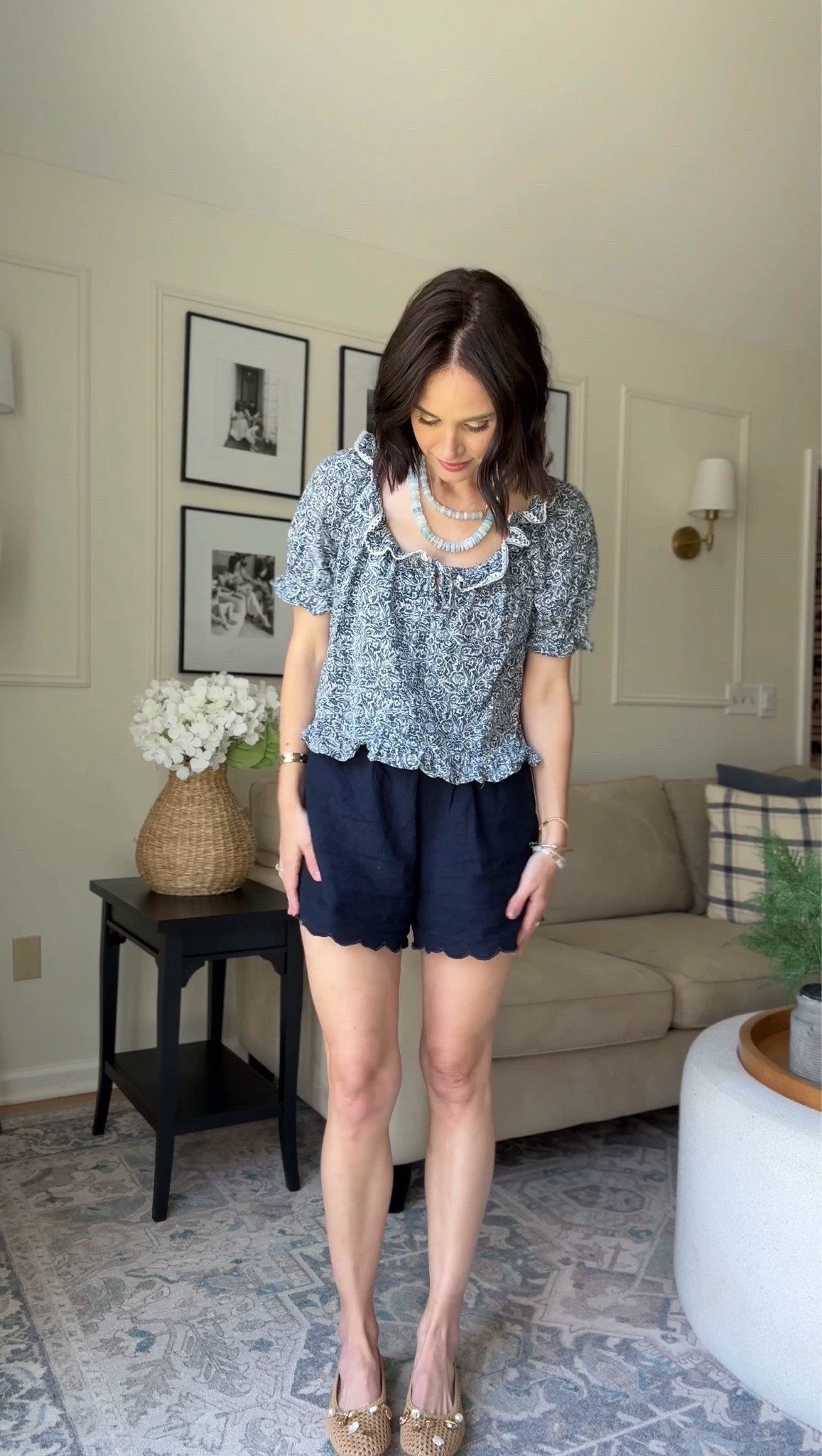 Wearing s in top
Linked similar shorts

Fourth of July outfit // seasonal outfit // blue outfit // H&M // ruffle blouse // Hallie Ragan

#LTKootd #LTKSeasonal #LTKgrwm