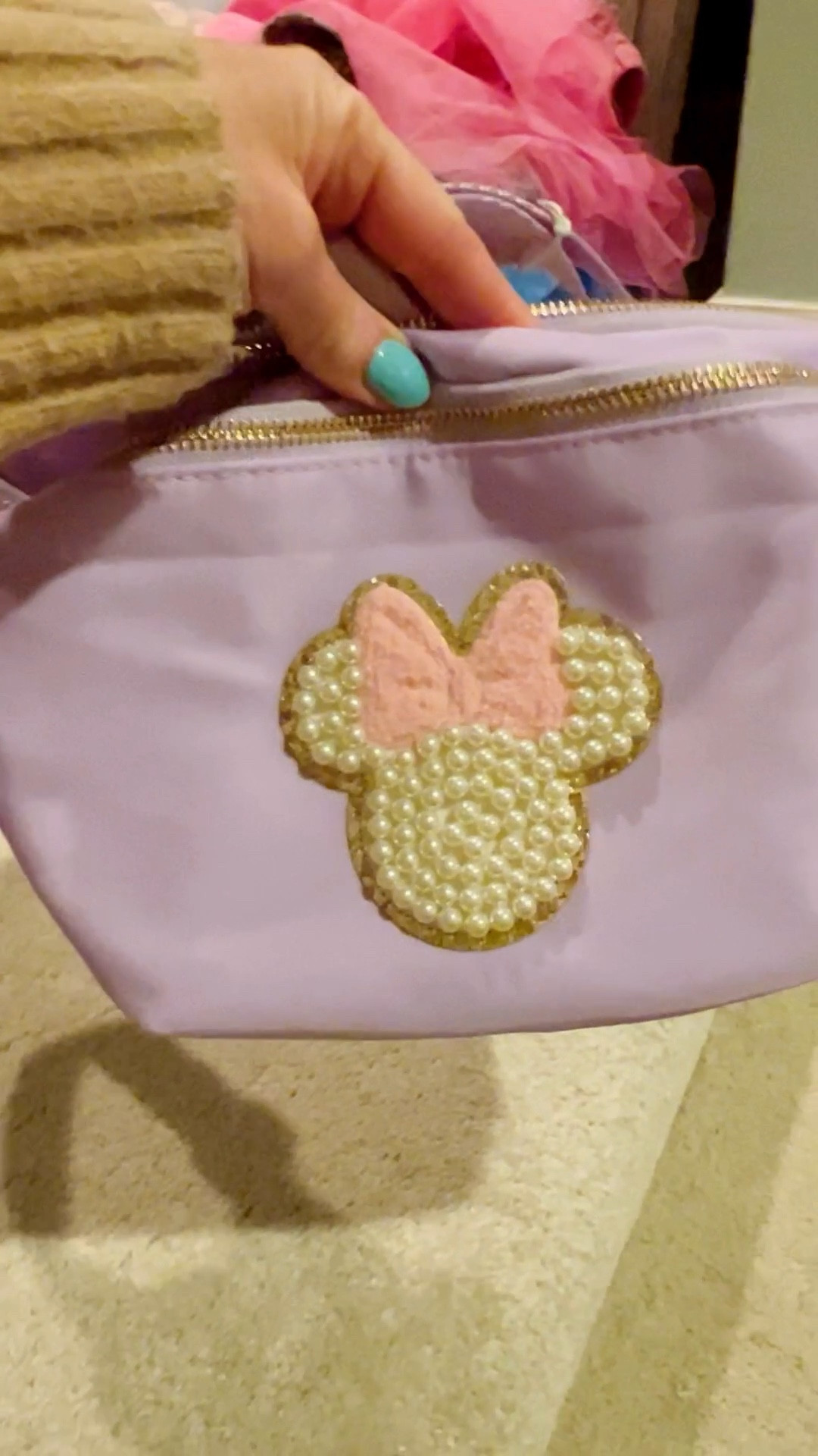 Make your own diy Minnie Mouse Disney waist belt band everywhere belt Fanny pack. Pearl detail on this 3M sticker is promo and quality. Love the clasp on this beautiful purple bag easy inexpensive option for your next Walt Disney world trip. The large actually is really big and will hold a lot  

#LTKFitness #LTKActive #LTKTravel