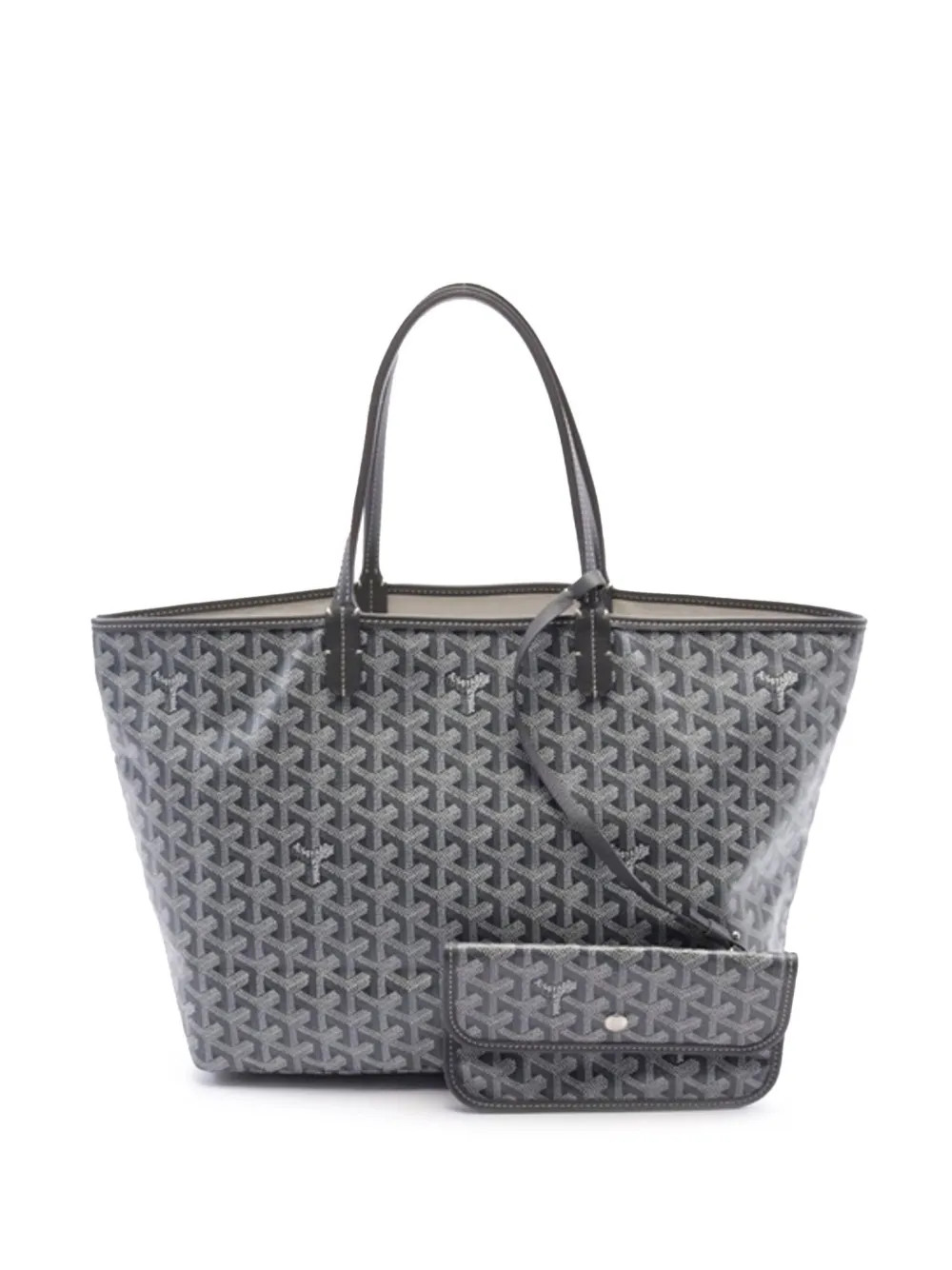 Goyard Pre-Owned 21st Century Goyardine Saint Louis PM Tote Bag | Grey | FARFETCH UK | Farfetch Global
