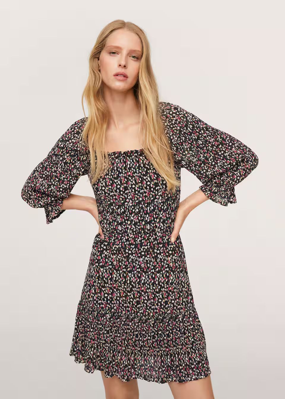 Floral print dress | MANGO (US)