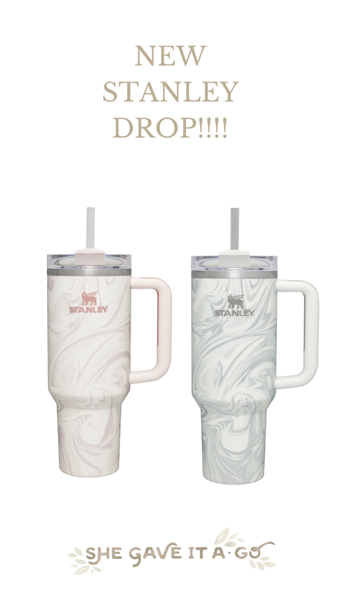 New Stanley tumblers with polar swirl and rose quartz swirl! Love these. Grab before they sell out  

#LTKunder50 #LTKFind #LTKfamily