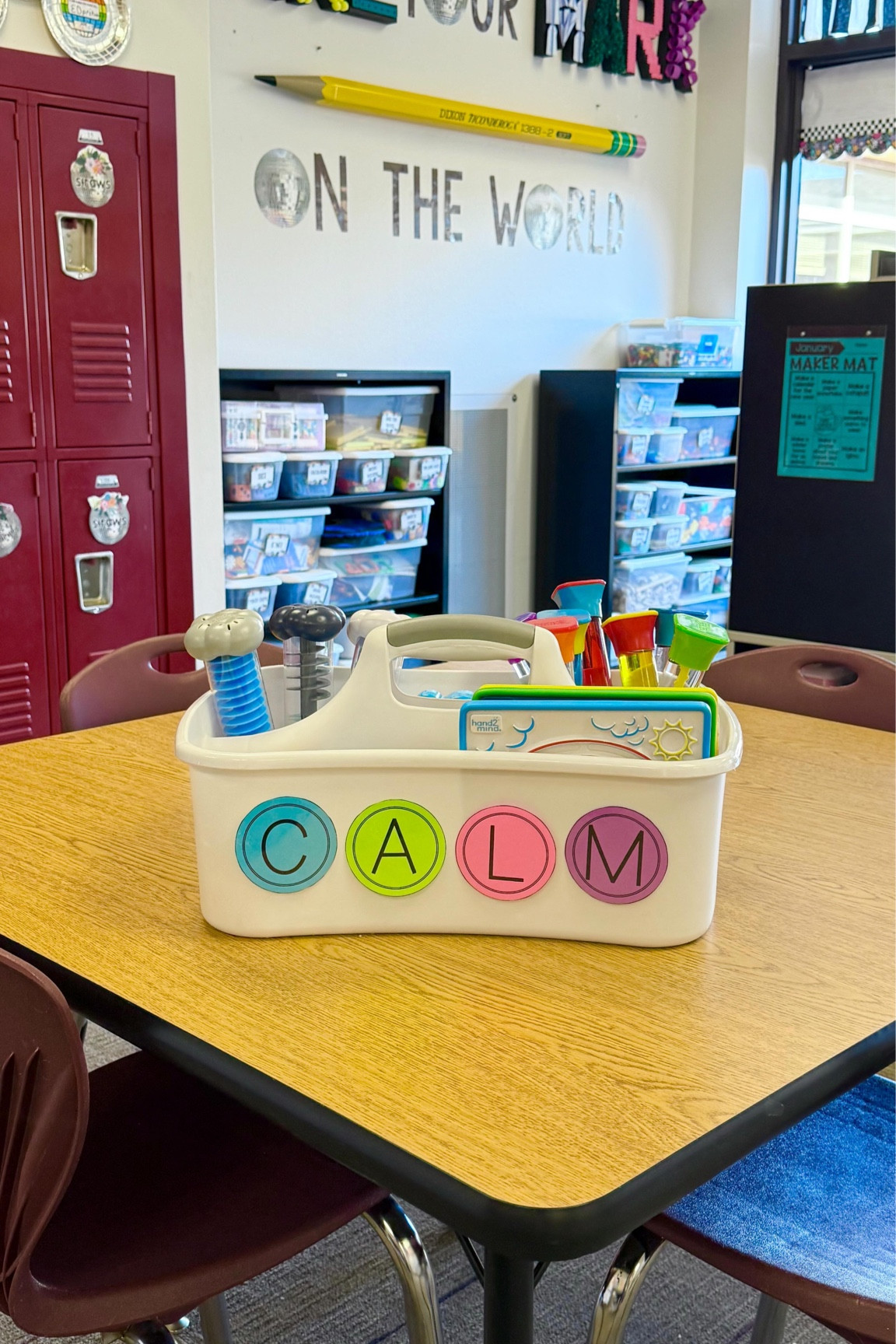 Let’s set up a Calm Caddy for my classroom! 💙🫶

@hand2mind has so many multi-sensory tools to help our students express and manage their social-emotional needs. Here are some of my favorites:

⭐️Mindful Mazes
⭐️Express Your Feelings Sensory Bottles
⭐️Sounds of Rain Sensory Tubes
⭐️My Feelings Rainbow Fidget
⭐️Changing Seasons Sensory Tubes
⭐️ColorMix Sensory Tubes
⭐️Sensory Fidget Tubes

Links to all materials are in my bio and stories!

#hand2mind #sel #calmdowncorner 
 #teacher #teachers #steam #stemteacher #stemteachersofinstagram #stem #iteachstem #stemeducation #iteachk #iteachfirst #iteachsecond #iteachthird  #teachoutsidethebox