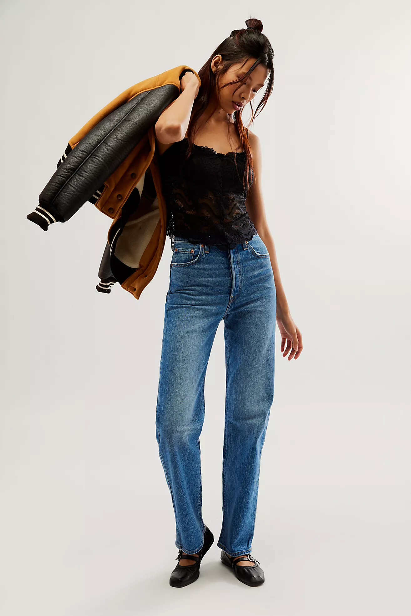 Levi's Ribcage Full-Length Jeans | Free People (Global - UK&FR Excluded)