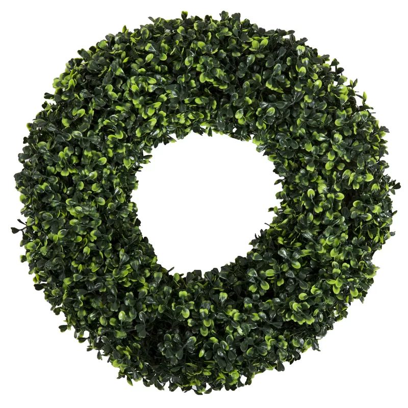 Faux Boxwood 16.5'' Wreath | Wayfair North America