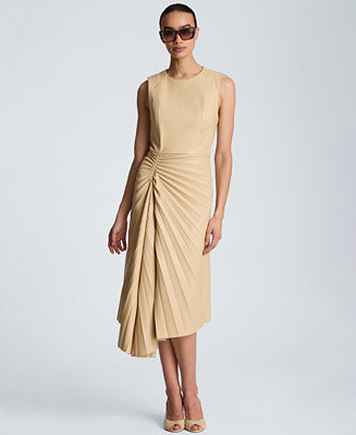 Women's Sunburst Pleated Midi Dress | Macy's