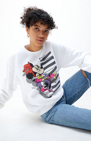 Junk Food Minnie Mouse Crew Neck Sweatshirt | PacSun | PacSun