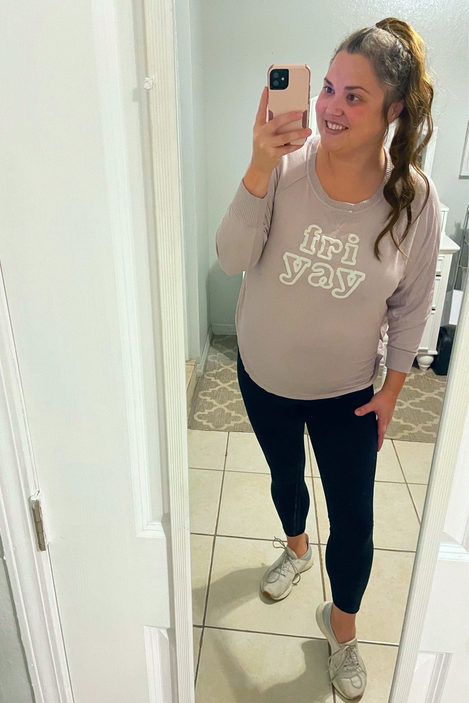 Nothing says “yay it’s Friday” quite like this adorable sweater I found!! My favorite Friday fit!! #friday #ootd #outfitideas #outfits 

#LTKFindsUnder100 #LTKMidsize #LTKFindsUnder50