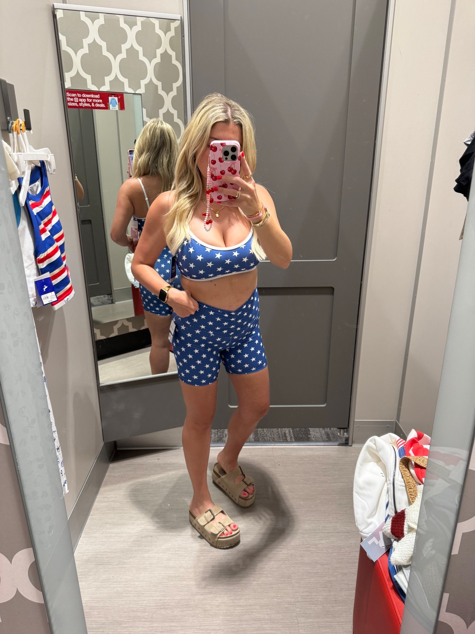 Target outfit 
Size small
Red white and blue set 
Sandals tts


#LTKFindsUnder100 #LTKShoeCrush #LTKFindsUnder50