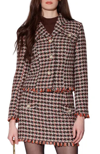 Walter Baker Veronica Tweed Blazer in Autumn Tweed at Nordstrom Rack, Size X-Small | Nordstrom Rack