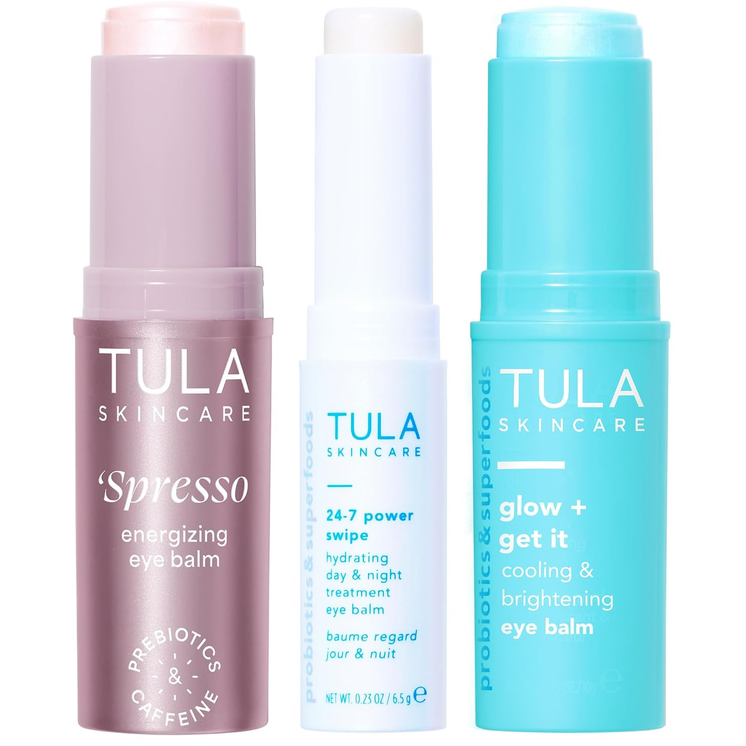 TULA Skin Care Eye Balm Extravaganza - Dark Circle Under Eye Treatment, Instantly Hydrate and Brighten Undereye Area & Leave the Ultimate Glow, 3-Piece Kit | Amazon (US)