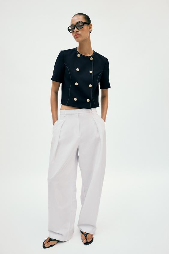 SHORT SLEEVE BLAZER | Zara UK