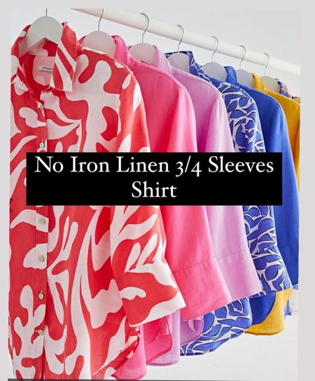 Find an amazing selection of No Iron Linen 3/4 Sleevve Shirts here. 

#LTKSeasonal #LTKworkwear #LTKsalealert