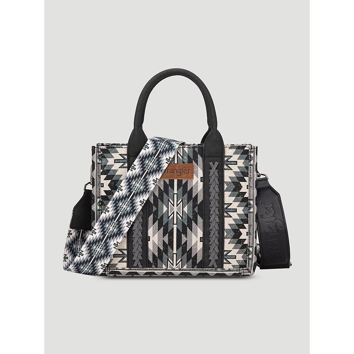 Southwestern Print Small Tote in Black | Wrangler