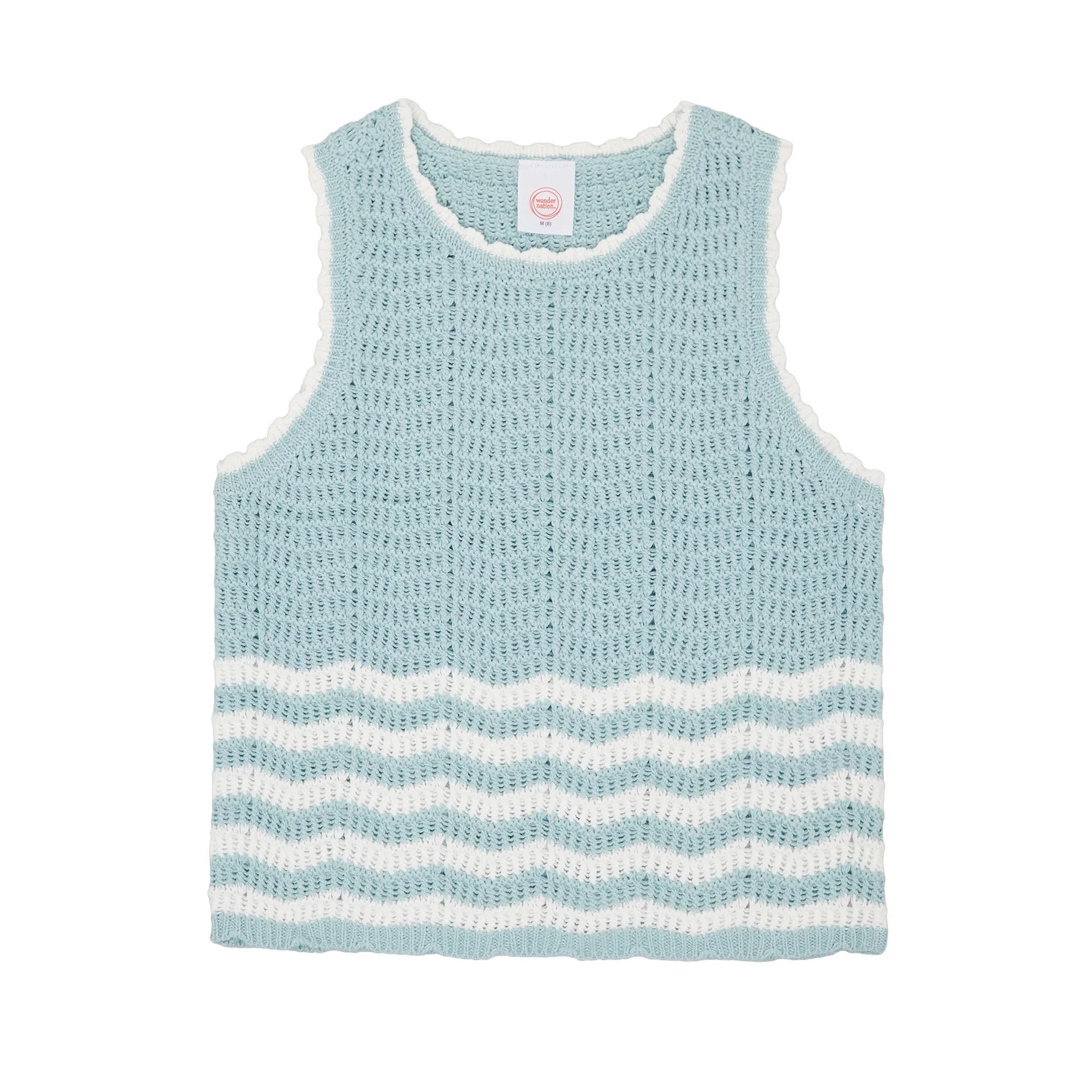 Wonder Nation Girls Sweater Tank, Sizes 4-18 & Plus | Walmart (US)