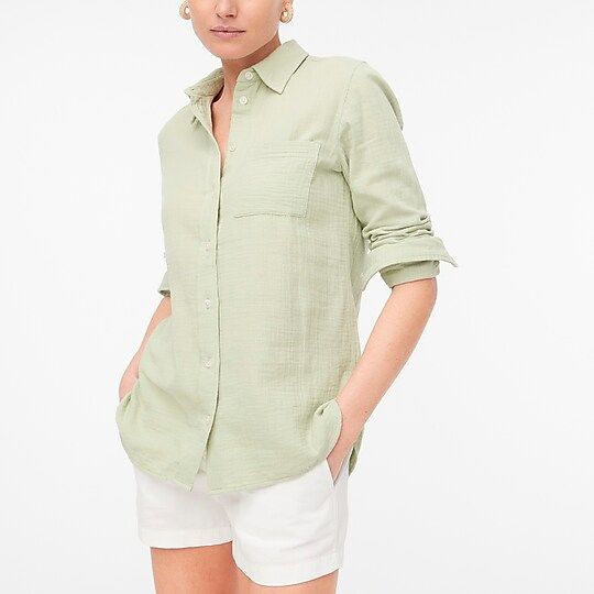 Gauze button-up shirt | J.Crew Factory