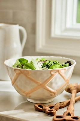 Benedita Bow Ceramic Stoneware Serve Bowl | Anthropologie (US)