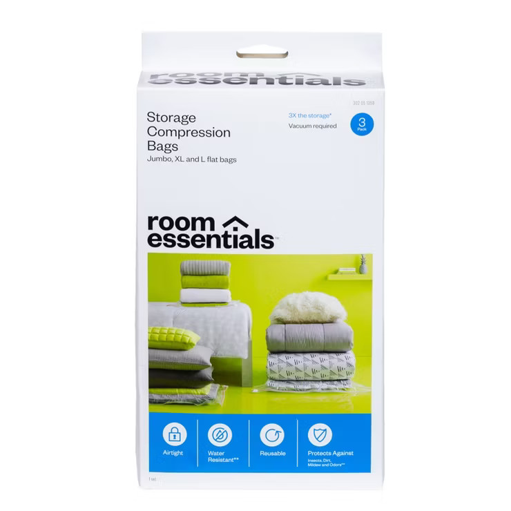 3 Compression Bags Combo Clear - Room Essentials™ | Target