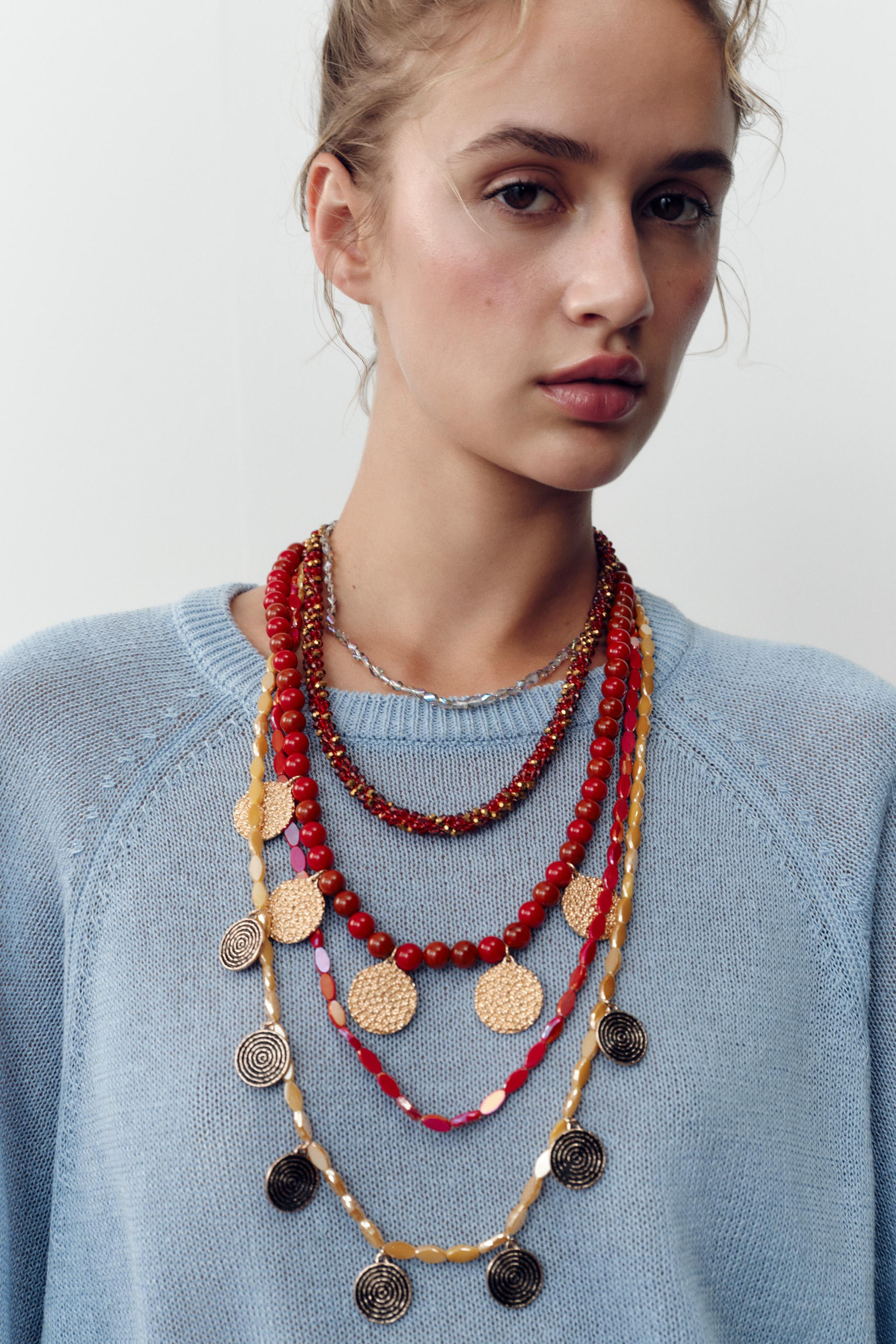 BEADED NECKLACE PACK | Zara US