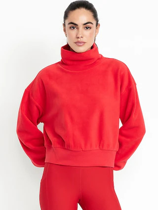 Oversized Performance Microfleece Sweatshirt | Old Navy (US)
