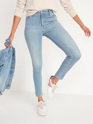 High-Waisted Light-Wash Super Skinny Jeans for Women | Old Navy (US)