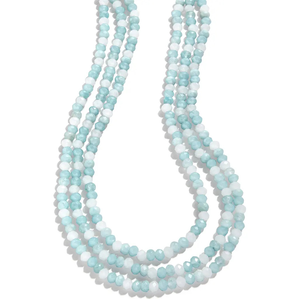 BaubleBar Isla Layered Beaded Necklace in Blue at Nordstrom | Nordstrom