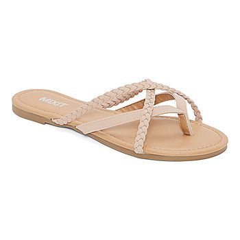 Mixit Womens Strappy Braided Flip-Flops | JCPenney