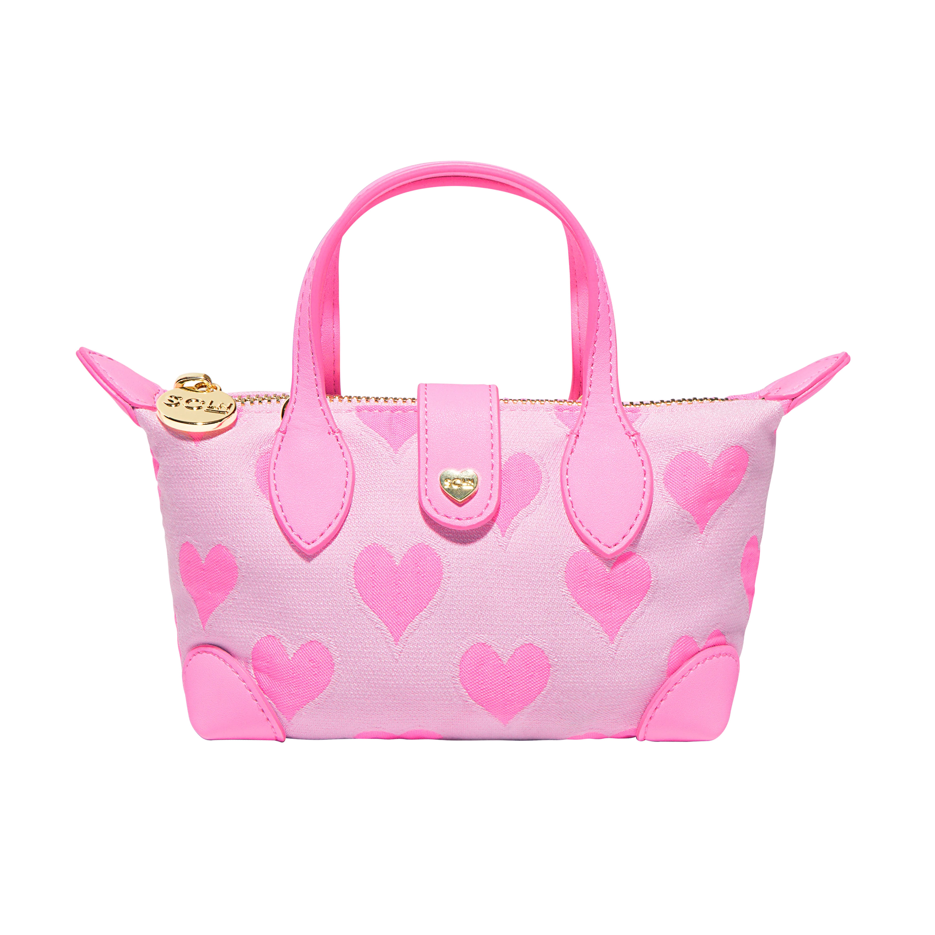 Heart Jacquard Pouchette Crossbody Bag | Stoney Clover Lane | Stoney Clover Lane