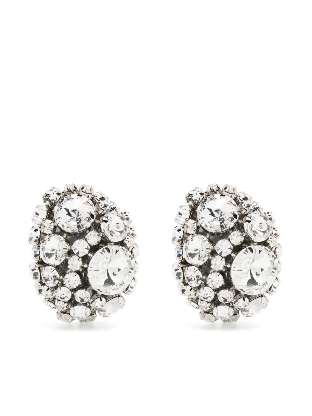 AREA Crystal Cluster Earrings | Silver | FARFETCH | Farfetch Global