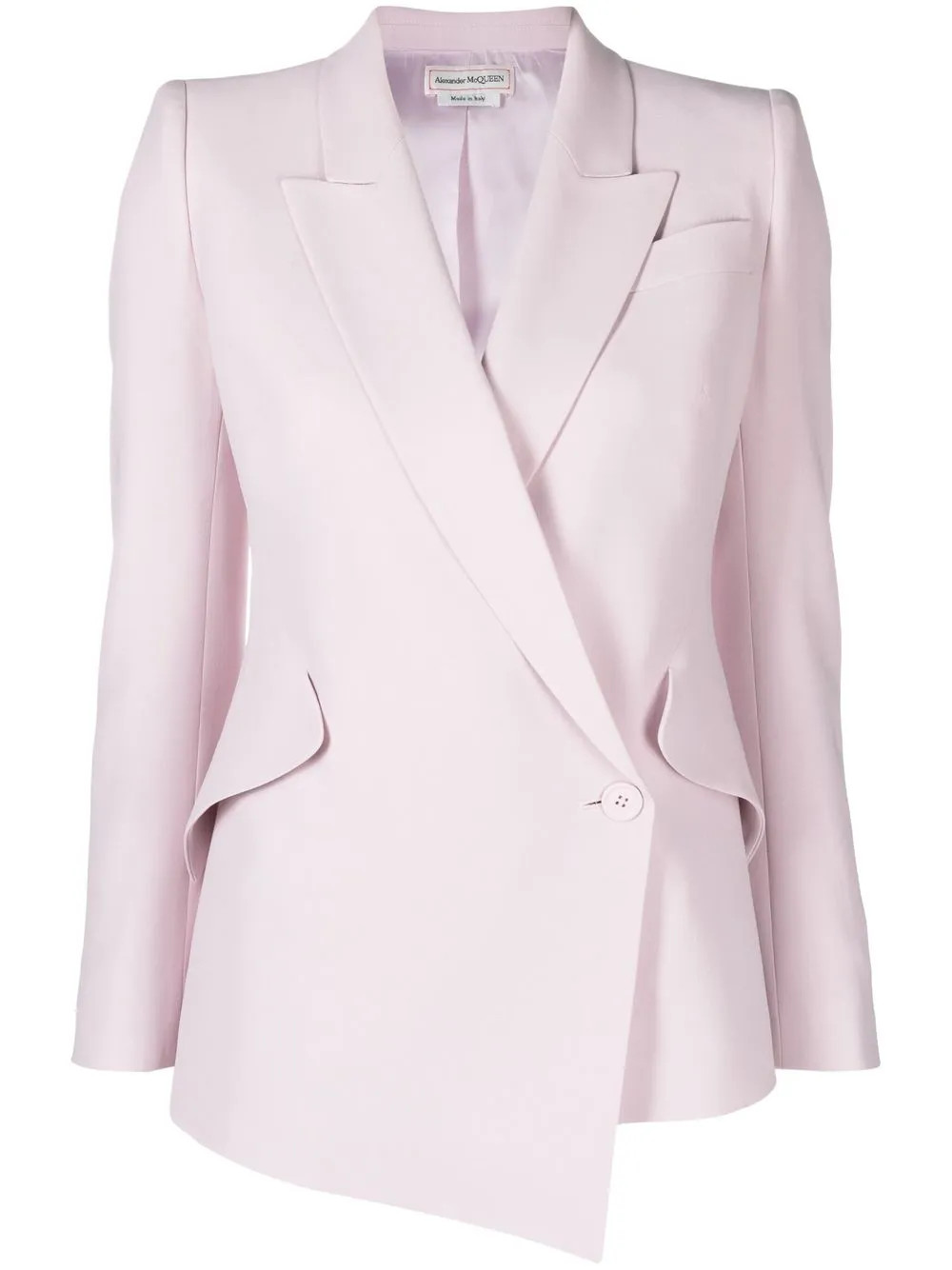 Alexander McQueen Asymmetric single-breasted Blazer - Farfetch | Farfetch Global