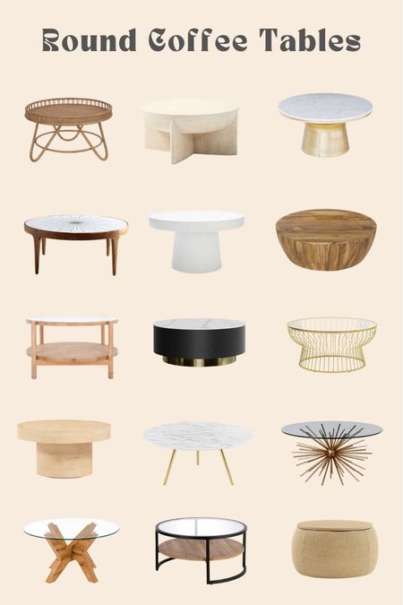 Round coffee tables you’ll love for your home! 

#LTKhome