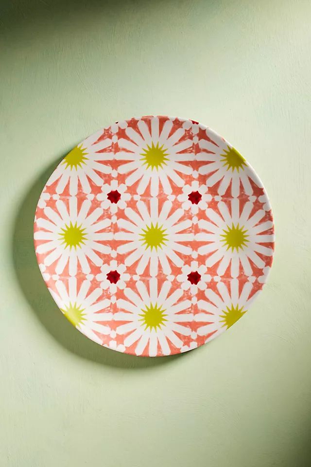 Melamine Dessert Plates, Pink Burst Set of 4 | Anthropologie (US)