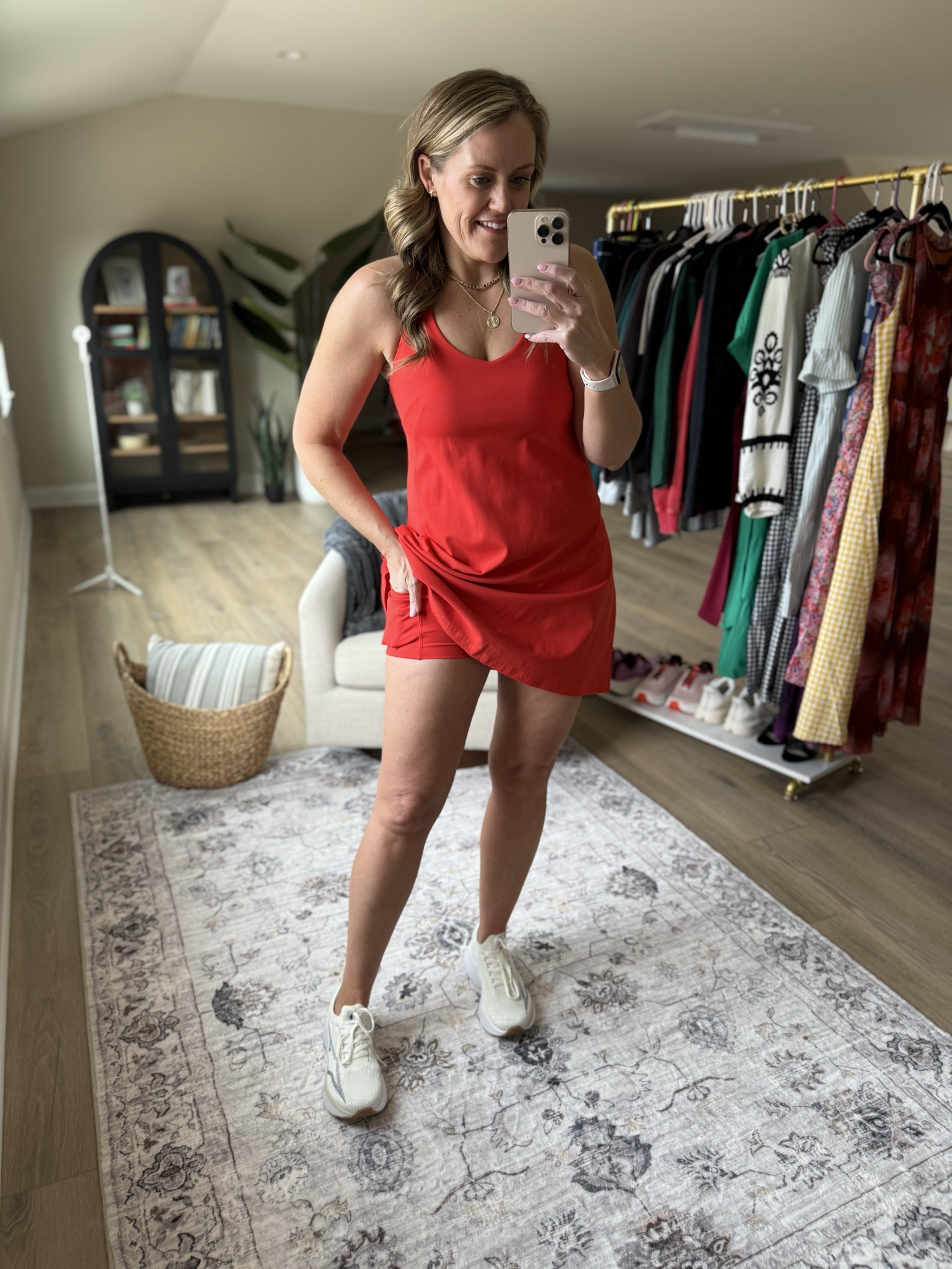 Walmart finds
Mom fashion
Walmart fashion 
Athletic dress
Sports mom
Shorts
Skort
Tank top 
Sneakers
Fits TTS, wearing medium 




#LTKOver40 #LTKMidsize #LTKootd
