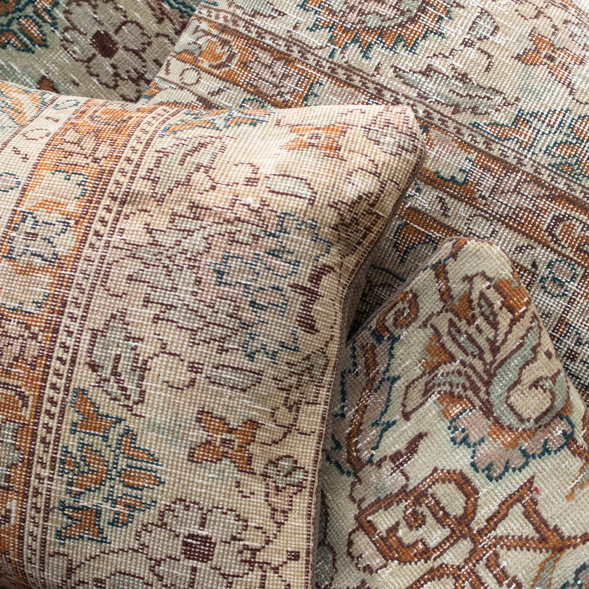 Vintage Tufted Rug Pillow | Forbach | Elsie Green US