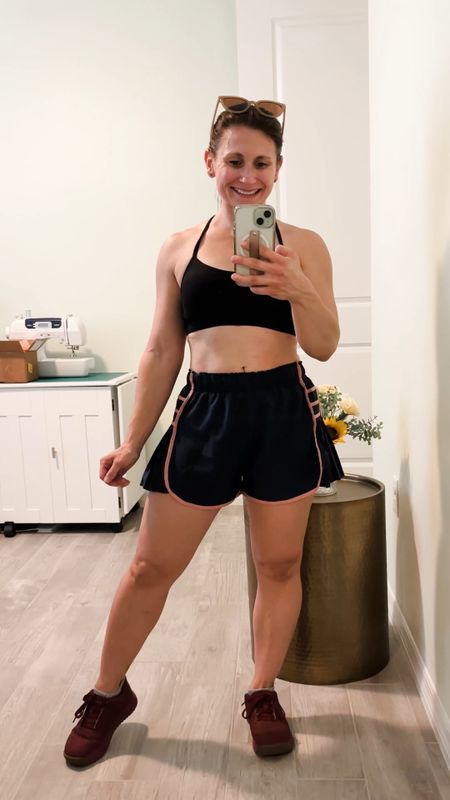 Cute affordable shorts with underlining. Wearing size small. My workout had running and it’s sunny!  I wear these sunglasses that cover my whole face.

I'm 4'10" and 115#; bust 32B, waist 26, hips 36


#LTKFitness #LTKVideo #LTKActive