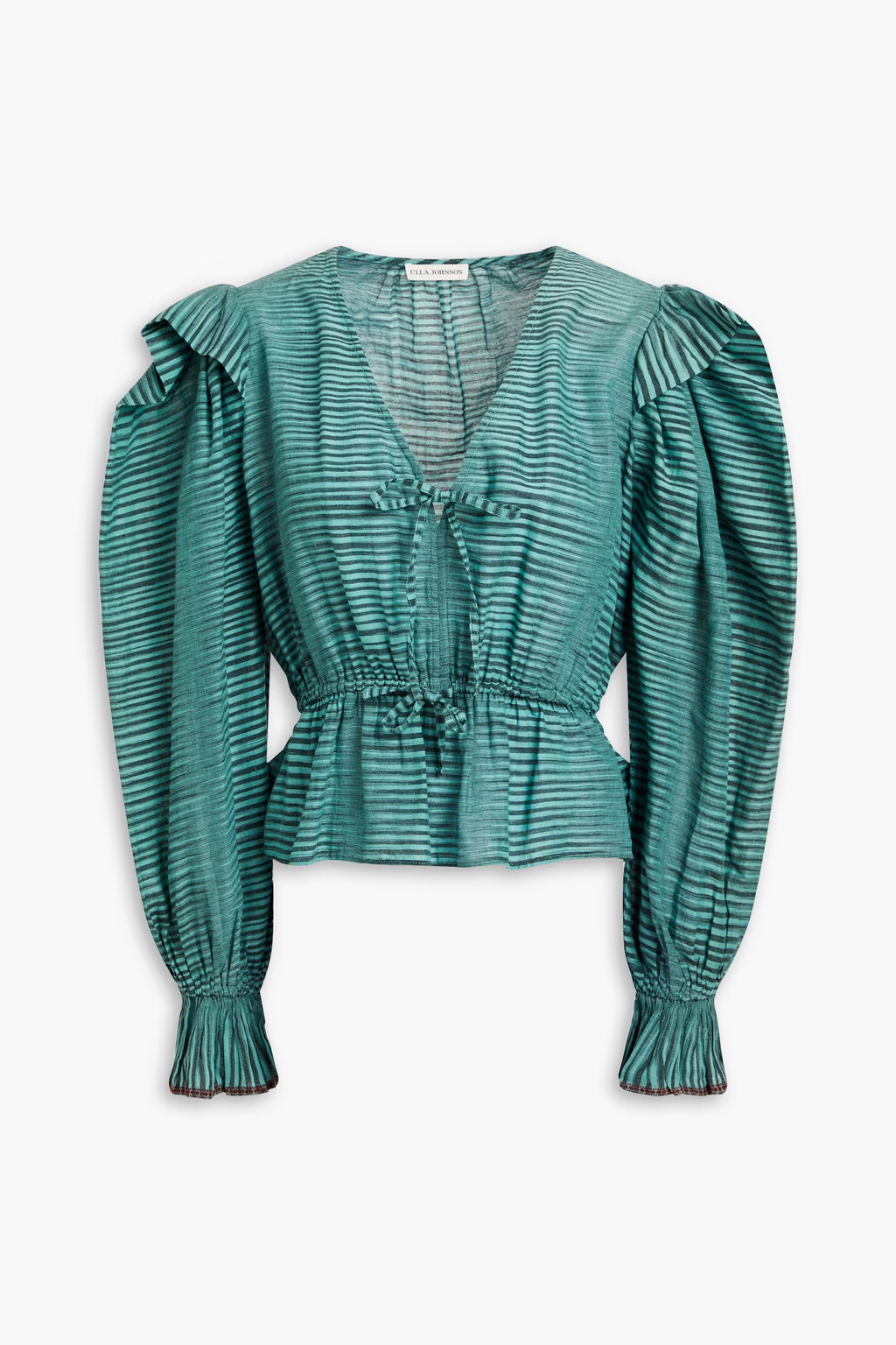 Ophelia striped cotton-jersey top | The Outnet (US and CA)