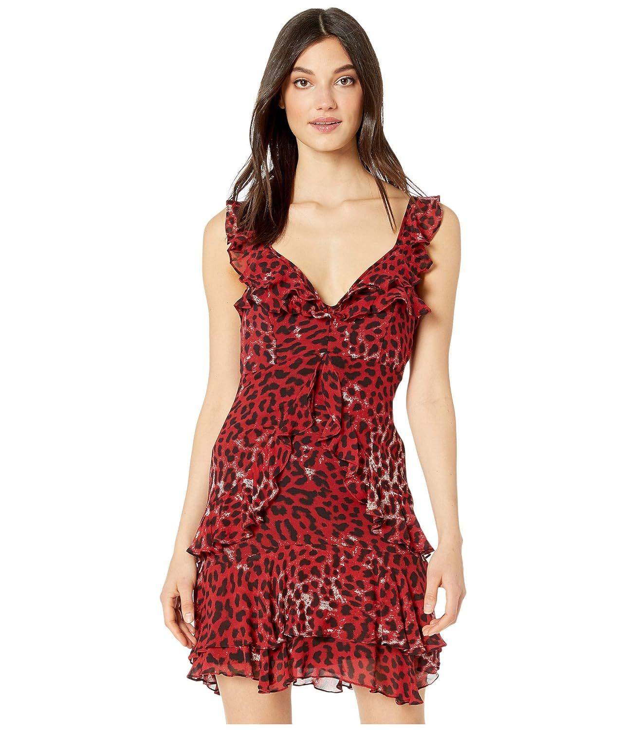 Bardot Women's Leopard Frill Dress | Amazon (US)
