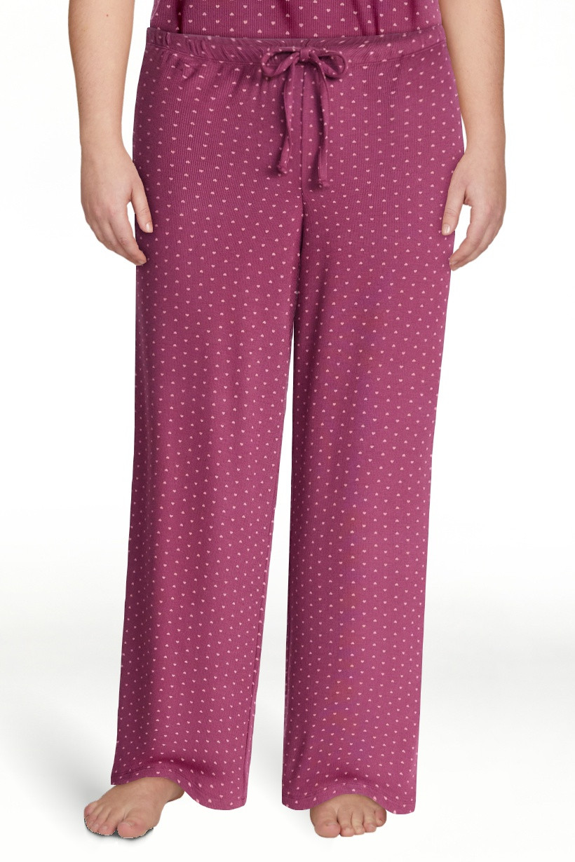 Joyspun Women’s Modal Blend Ribbed Sleep Pants, 29'' Inseam, Sizes XS-3X | Walmart (US)