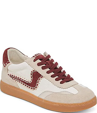 Dolce Vita Notice Stitch Leather Calf Hair Sneakers - 6.5 | Dillard's