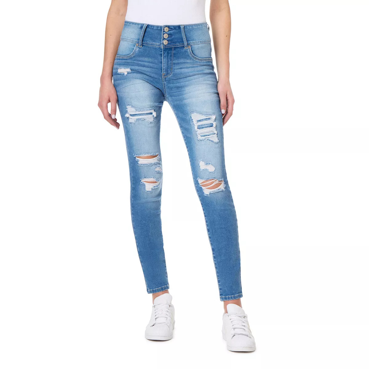 Juniors' Plus WallFlower High-Rise Sassy Ankle Jeggings | Kohl's