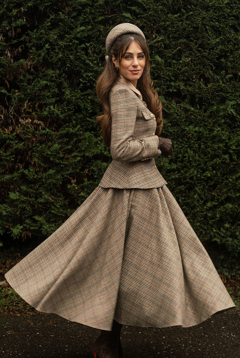 Aynhoe Full Length Skirt (Millen Gordon Tweed) | Holland Cooper