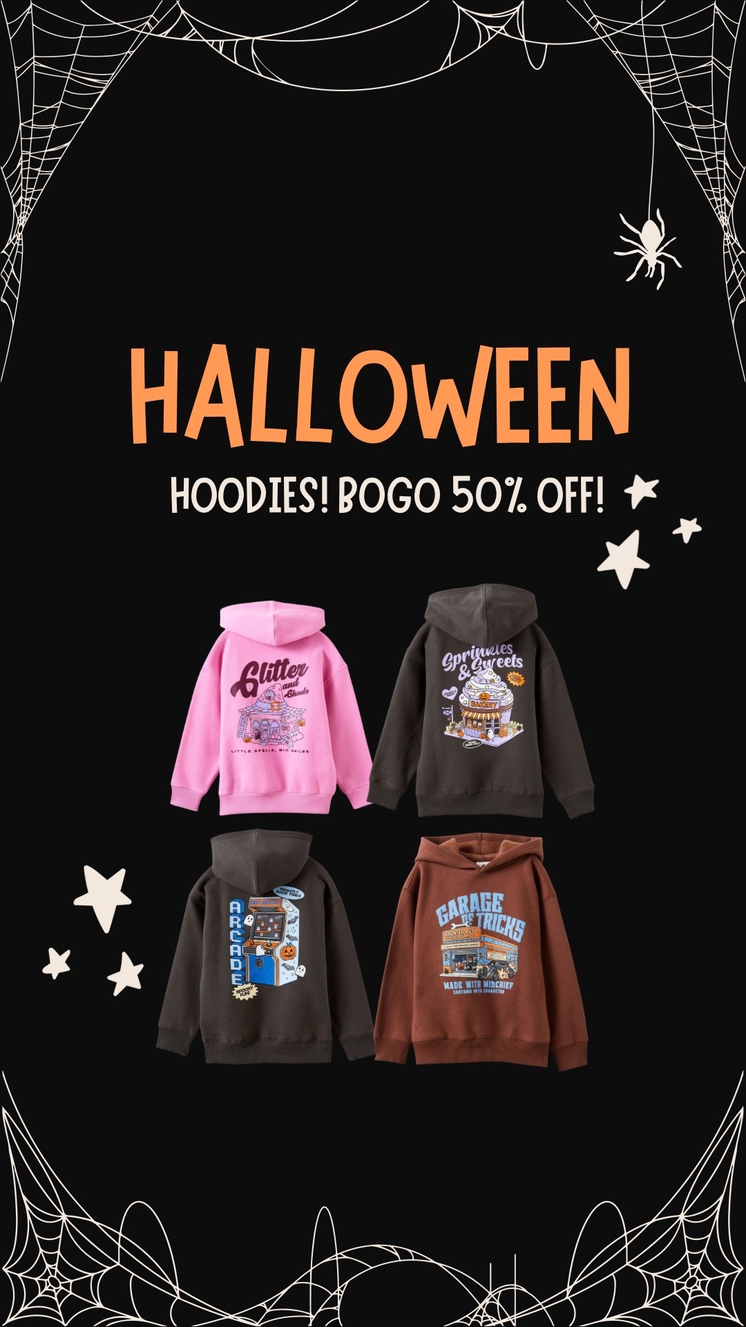 Halloween hoodies on BOGO! #halloween #halloweenclothes #halloweensale

#LTKmomlife #LTKSeasonal #LTKKids