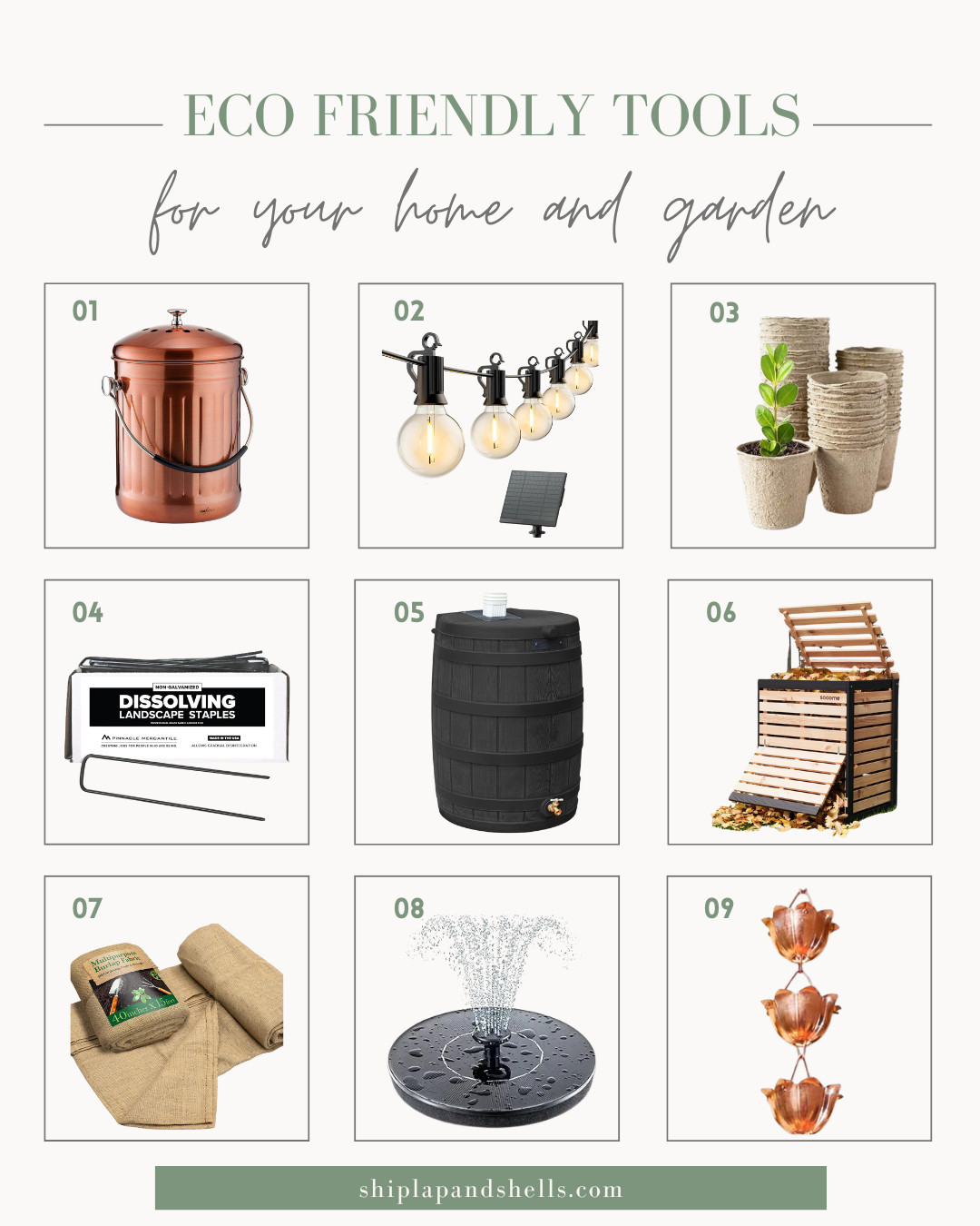 Eco-friendly products for your outdoor living spaces and garden including rain barrels, compost bins, solar lights, and dissolving landscape fabric.  

 #LTKSeasonal #LTKHome #LTKFindsUnder100