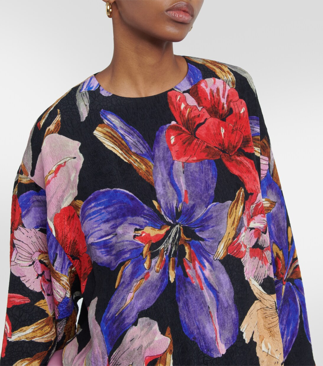 Floral silk-blend top | Mytheresa (US/CA)