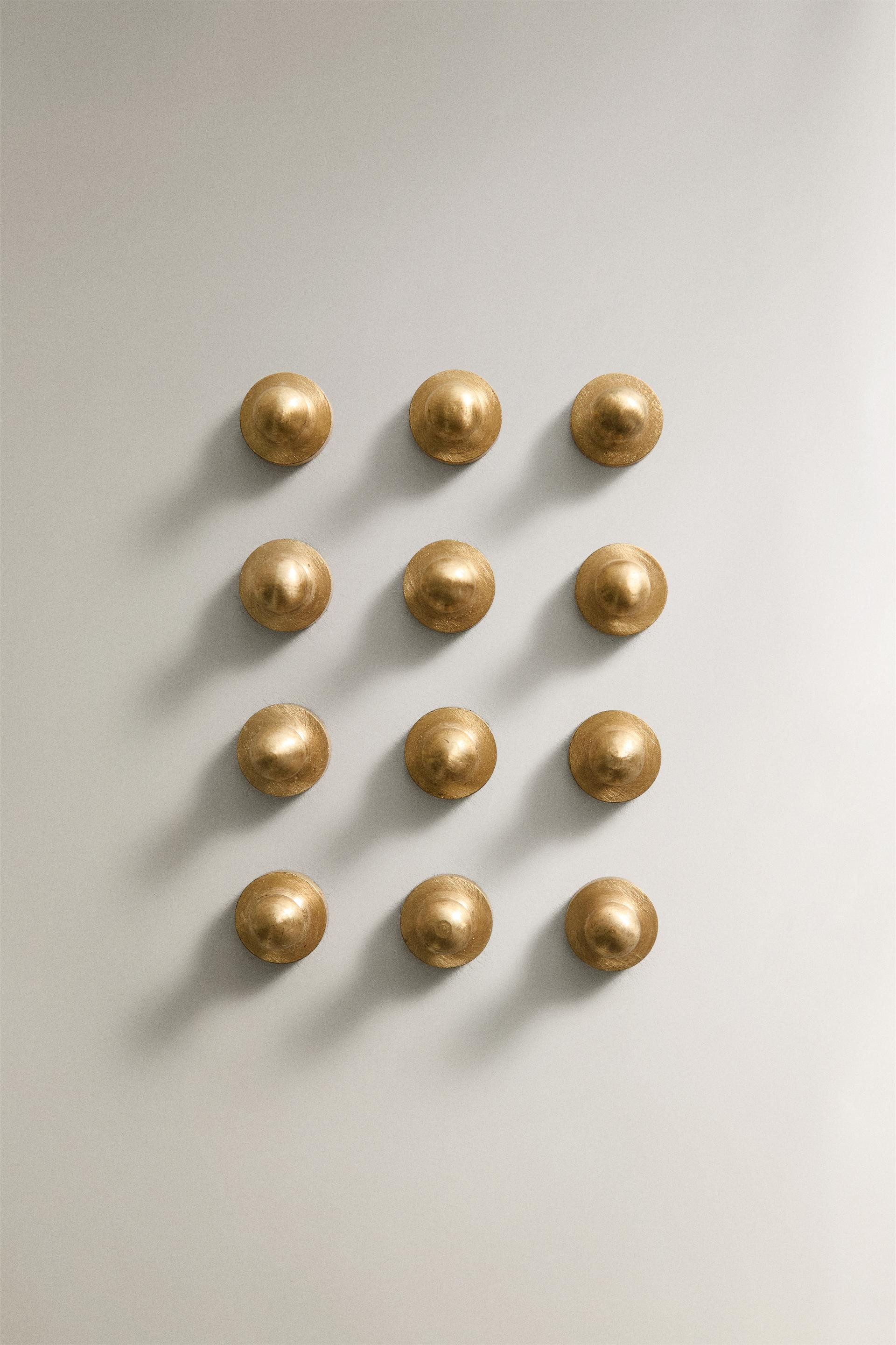BRASS MAGNETS (SET OF 12) - Gold - ONE SIZE ONLY | Zara US