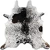RODEO Salt and Pepper Cowhide Rug Brazilian Cow Skin Rug Brown/Tricolor/Black Cow hides Size 6x7 ... | Amazon (US)