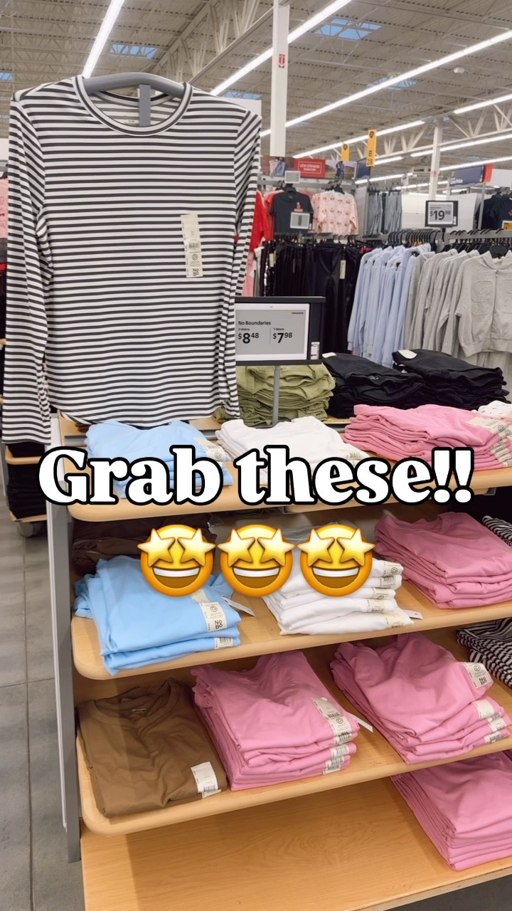 Long sleeve ribbed layering tees -They’re so perfect I have 4 now! 🙌

I size up 1 to the M

#walmartfinds #walmarthunter #layering #afforɗablefashion #closetstaple #everydaystyle 